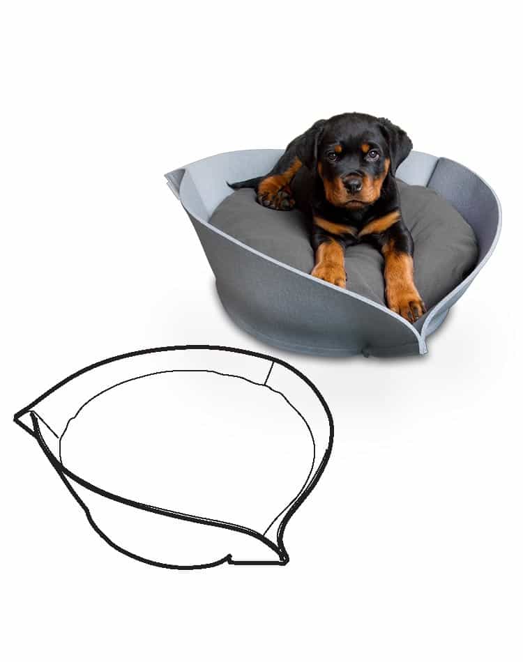Cushion cover for pet bed NOOK