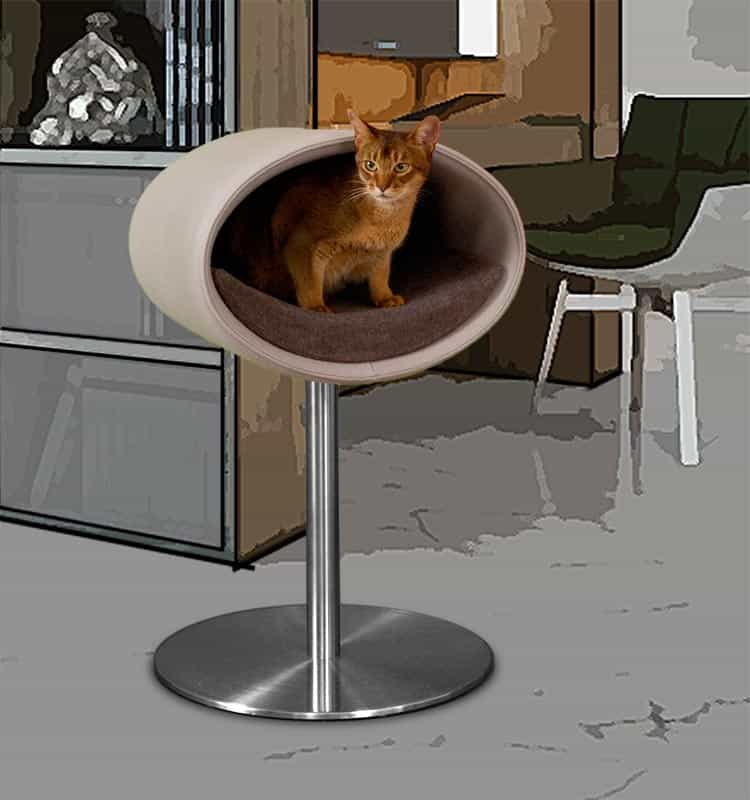 Unique cat scratcher RONDO Stand felt