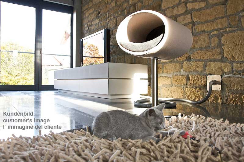 Unique cat scratcher RONDO Stand felt