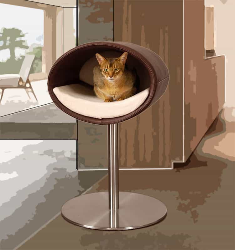 Design cat tree RONDO Stand Leather
