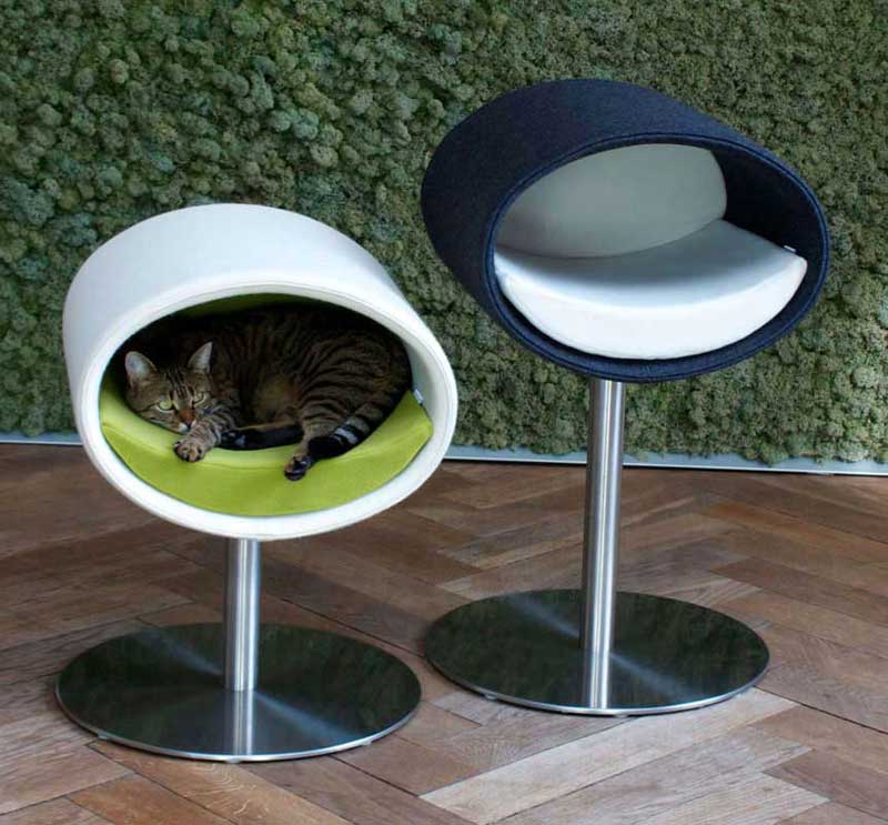Design cat tree RONDO Stand Leather