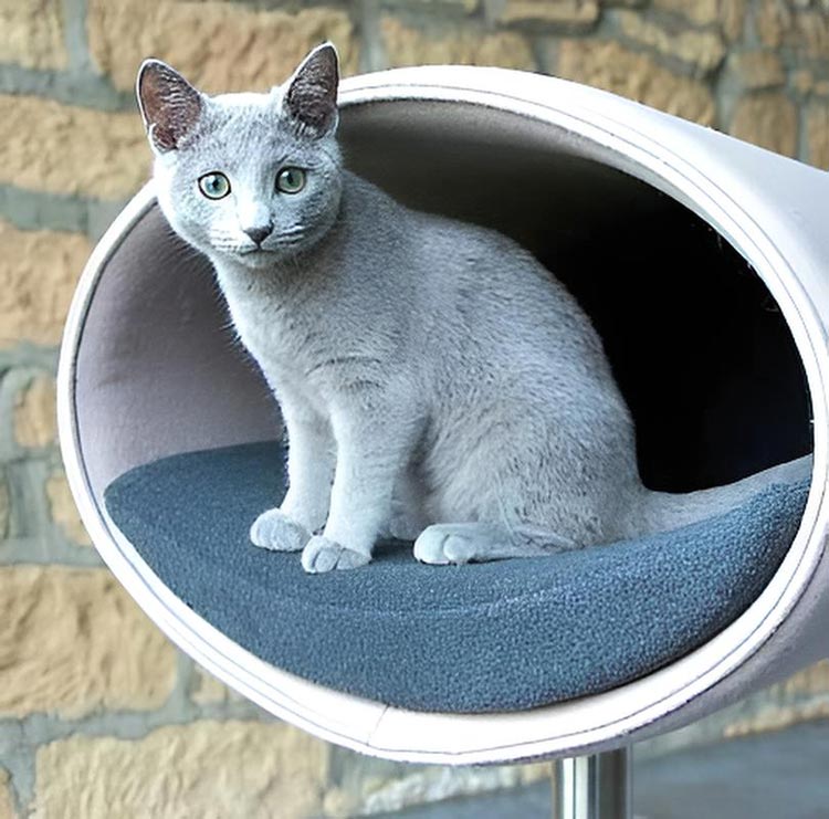Unique cat scratcher RONDO Stand felt