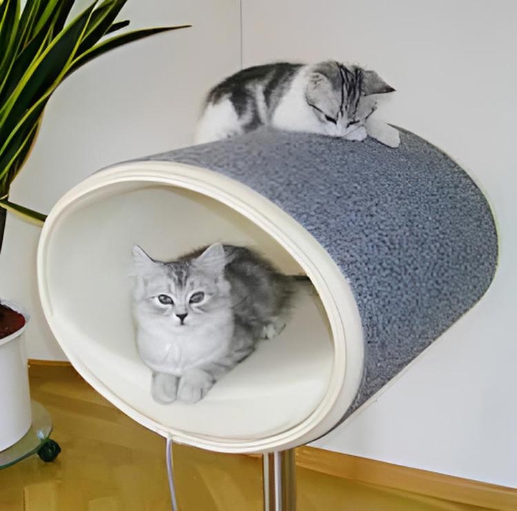 Unique cat scratcher RONDO Stand felt