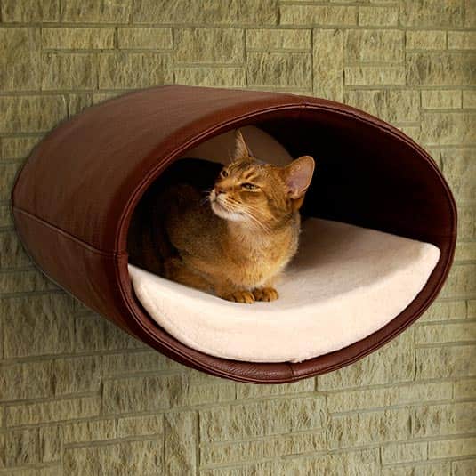 RONDO WALL Kunstleder - das Design Katzen Haus!