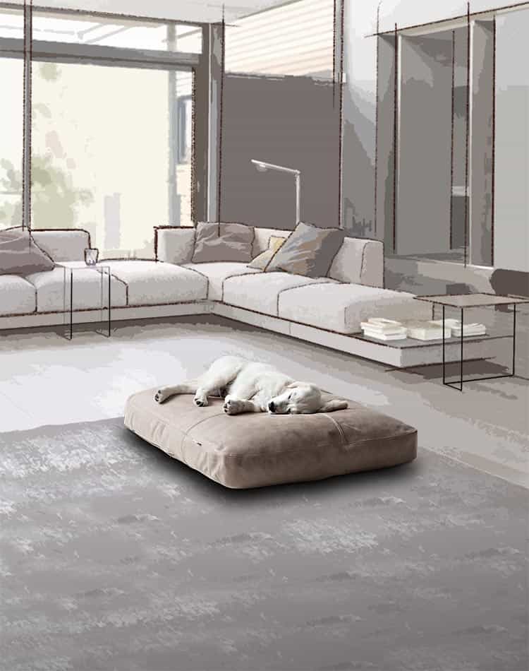 Genuine leather dog bed Lounge SOFY