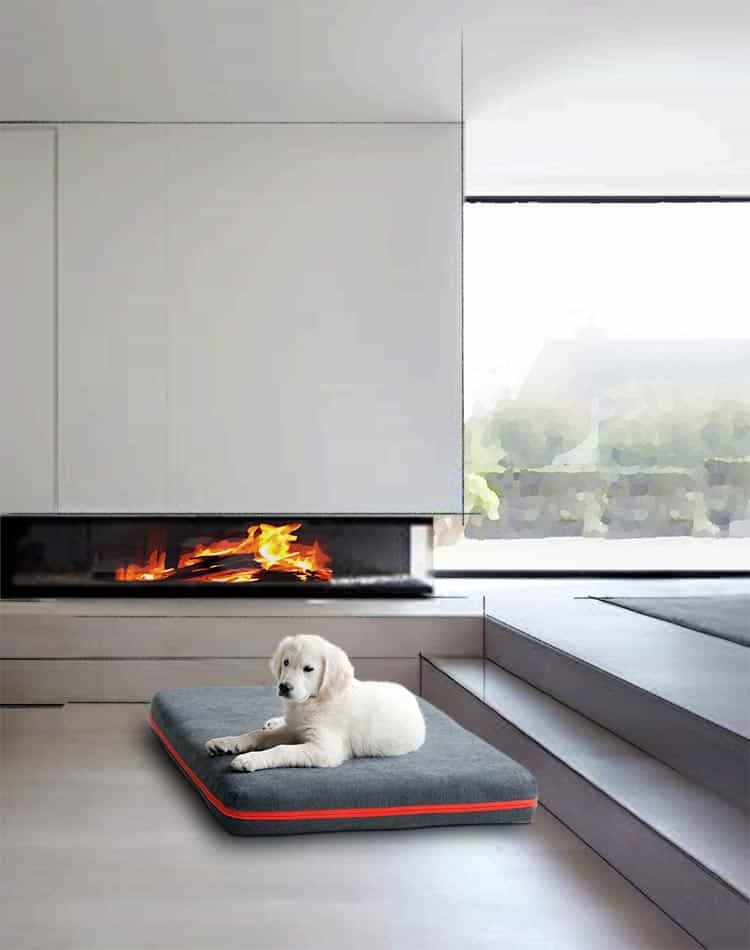 microfiber dog bed