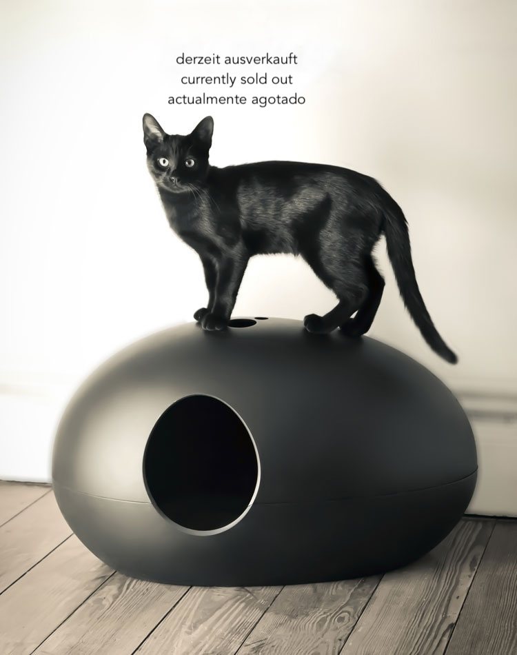 Cat litter box made in France with a contemporary design