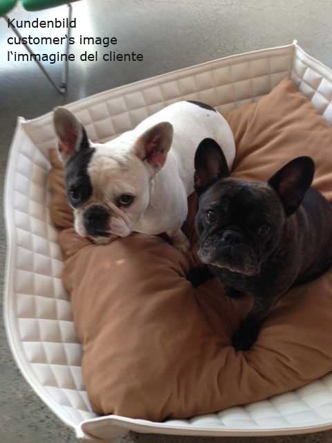 Dog basket Bowl faux leather