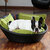 Leather dog basket MILA