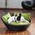 Leather dog basket MILA