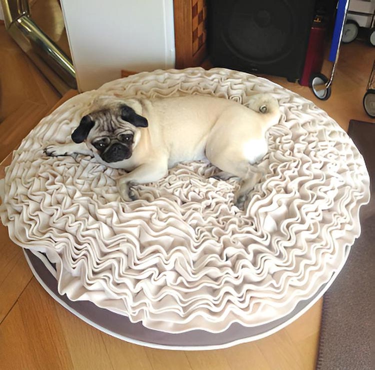 Round dog cushion Lounge ROSE