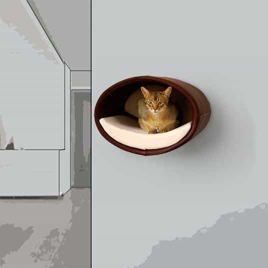cat climbing wall RONDO Wall leather/fauxleather