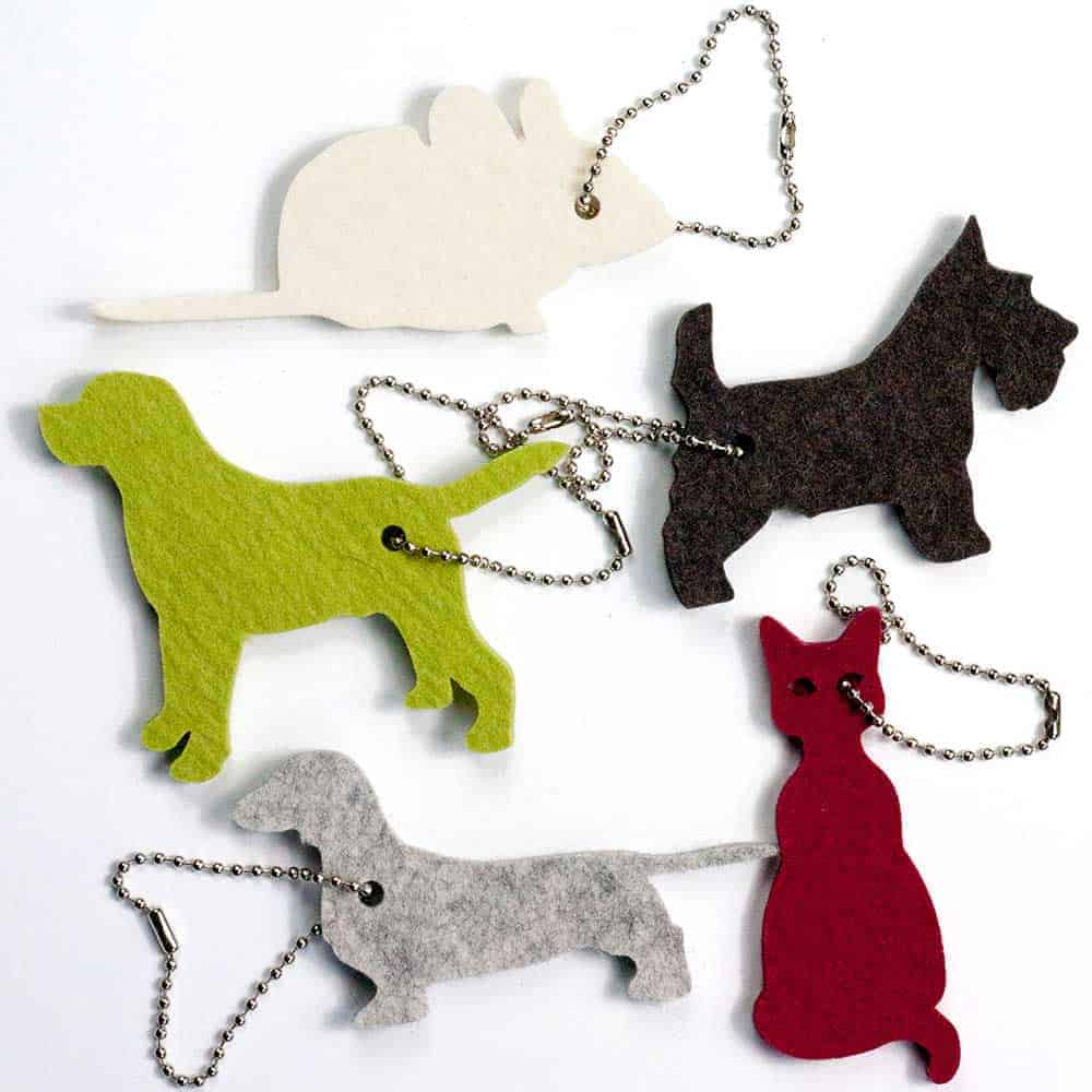 Keychain out of felt